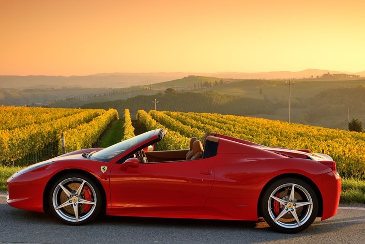Driving Ferraris in Italy
