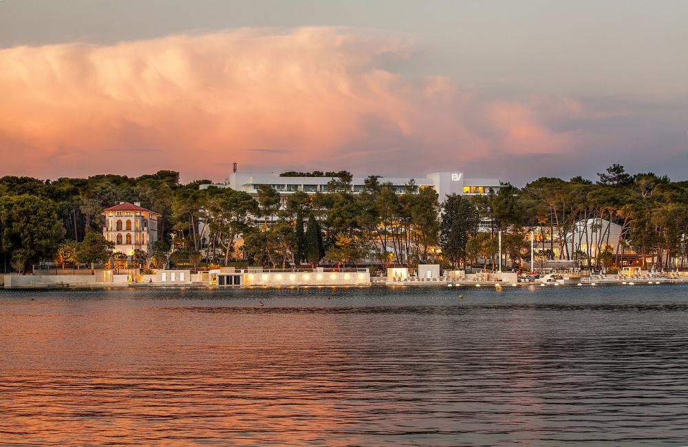 Hotel Bellevue Losinj sunset over the bay Hotel Bellevue Losinj sunset over the bay