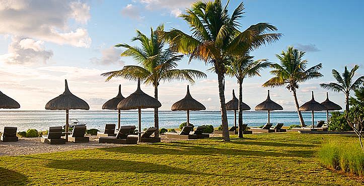 Mauritius, Paradise Beach Sunbathing Area Mauritius, Paradise Beach Sunbathing Area