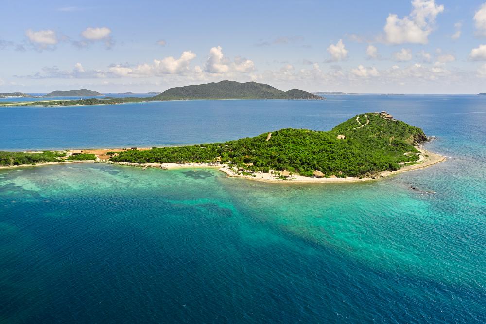 Aerial Private Island BVI Aerial