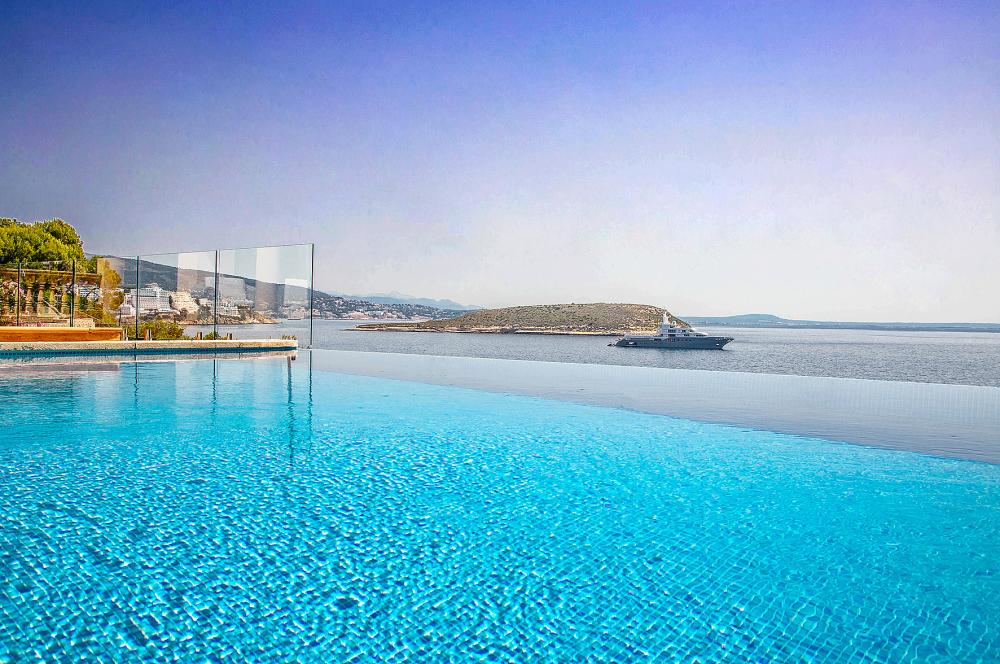 Villa Cala Vinyas Mallorca Cala Vinyas Mallorca - View from Infinity Pool