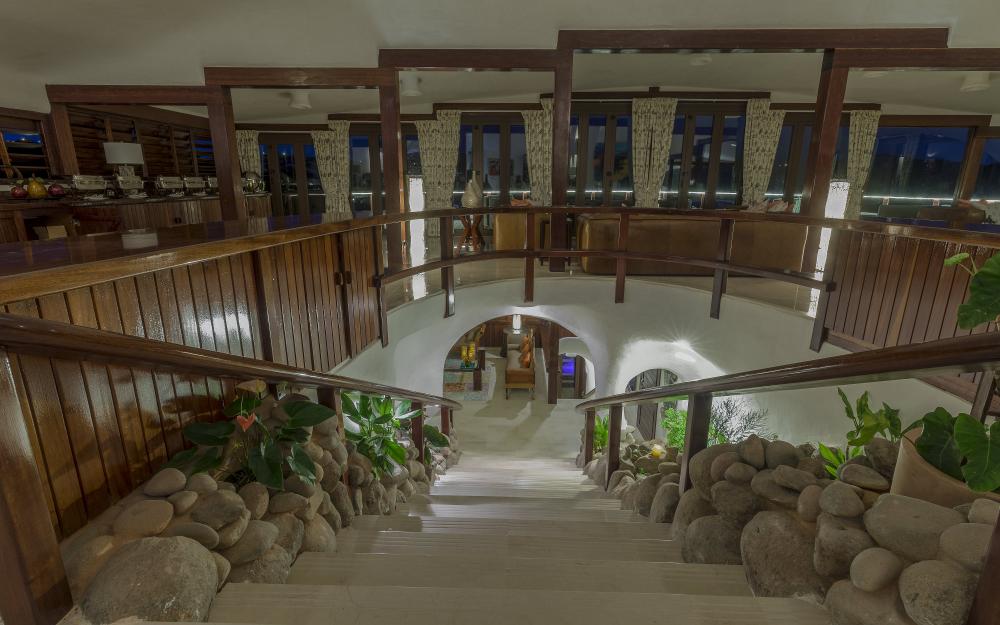 Mount Hartman Estate - Grenada - Main House Staircase down Mount Hartman