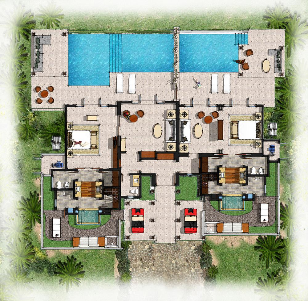 Eden Roc - Cap Cana Boutique Suites, Villas & Beach Club - Luxury Pool Junior Suite plus Luxury Pool 1 Bed Suite Eden Roc - Cap Cana Boutique Suites, Villas & Beach Club