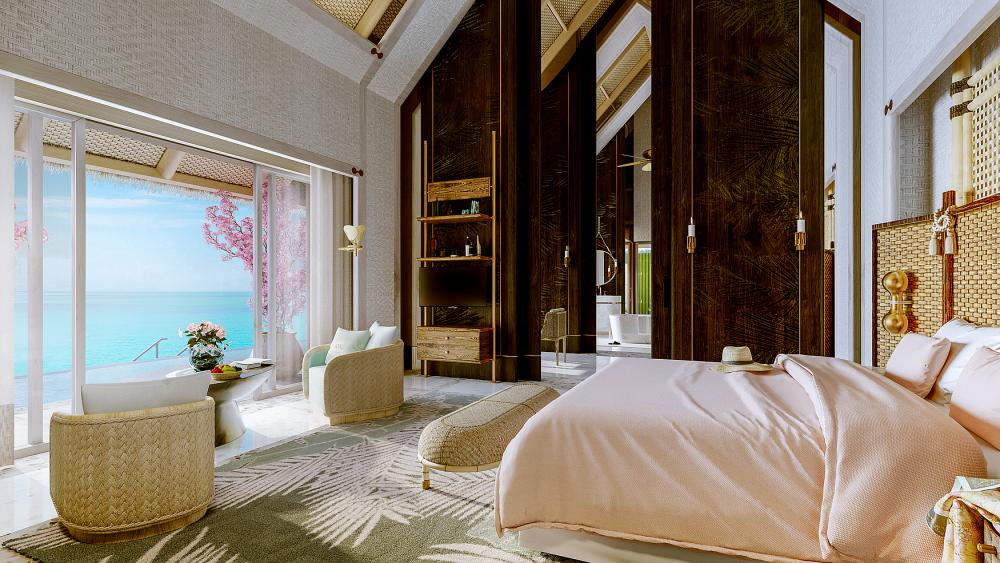 Joali Island Resort - Water Villa Bedroom Joali Island Resort - Muravandhoo Island, Maldives